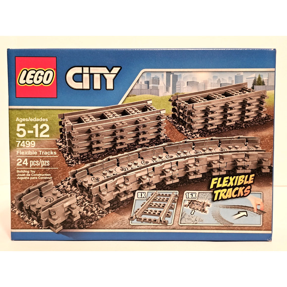 FLEXIBLE TRACKS Lego City LEGO Set #7499 NEW Sealed RETIRED Unopened - Picture 1 of 9